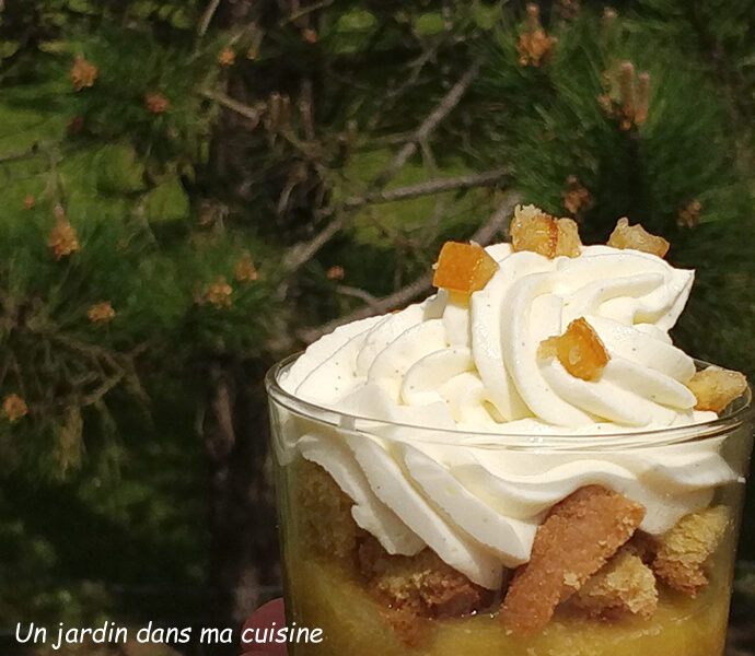 Verrines façon tarte rhubarbe