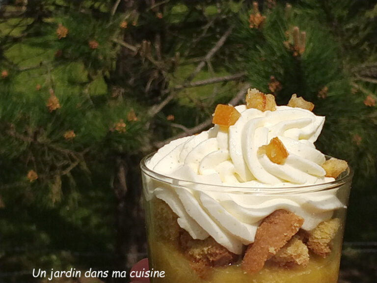 verrines façon tarte rhubarbe