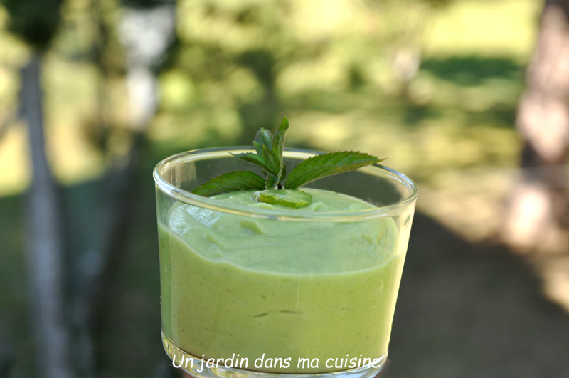 velouté de fèves feta et menthe