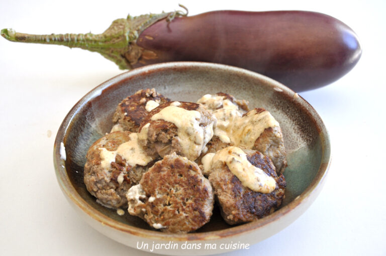 boulettes aubergines viande de bœuf hachée
