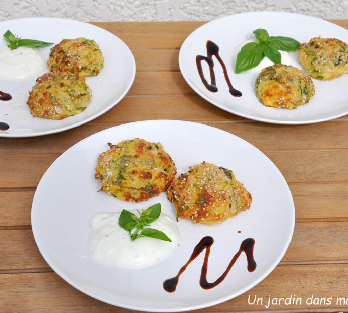 Boulettes courgettes sésame