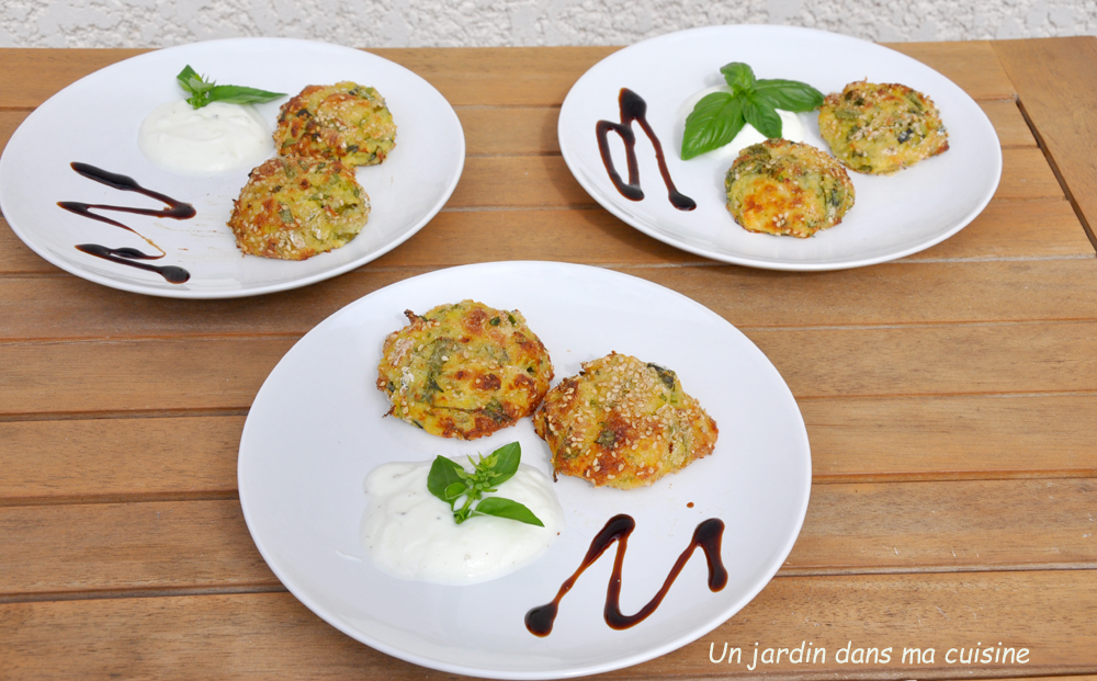 boulettes courgettes sésame