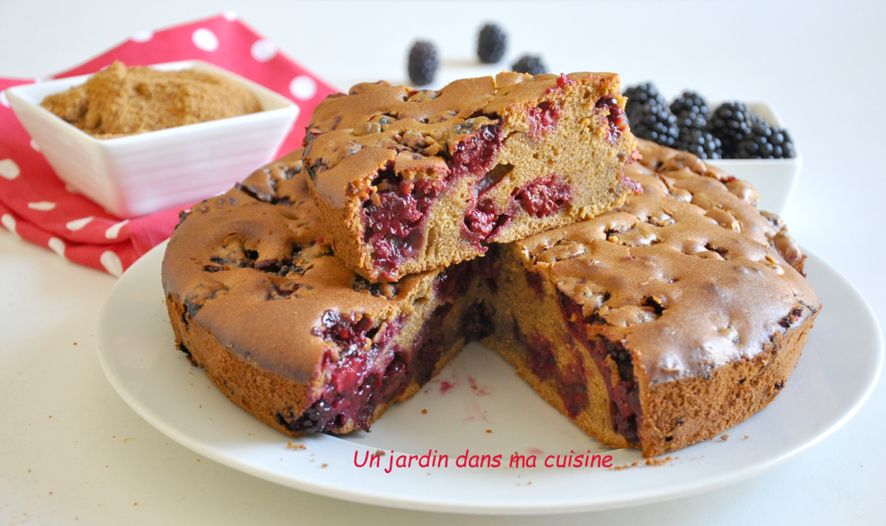 gâteau mûres sucre complet