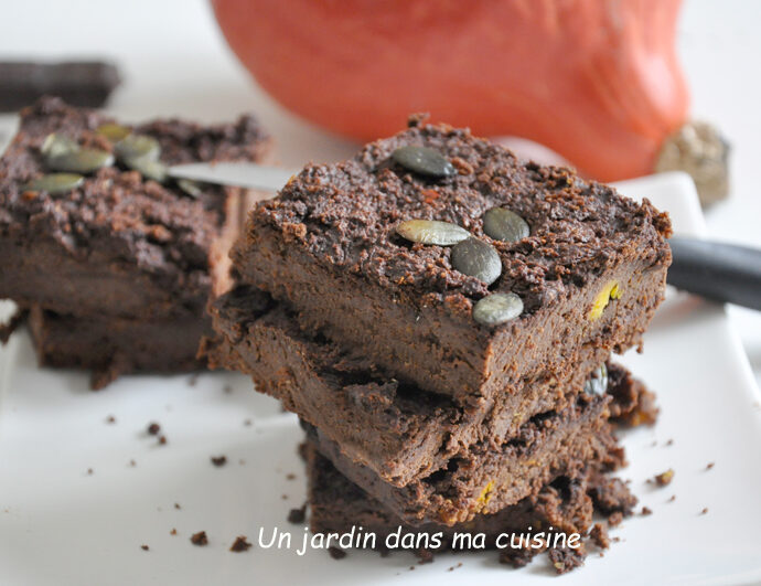 Gâteau chocolat potimarron sans sucre