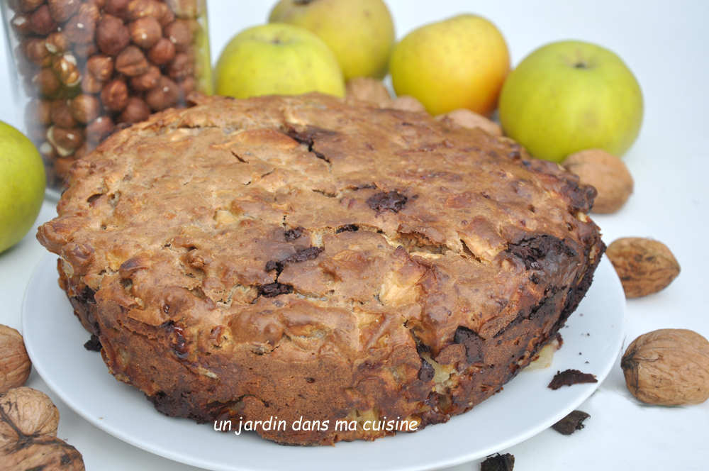 gâteau noix pommes sans sucre ajouté