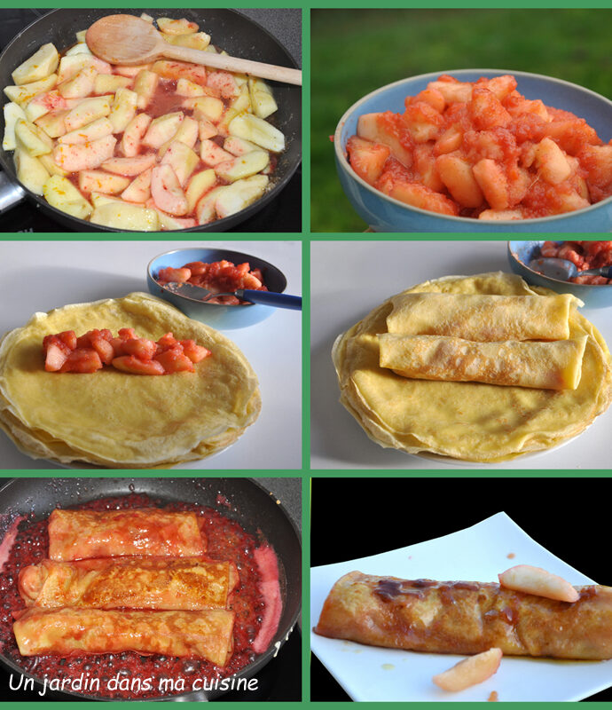 crêpes pommes agrumes