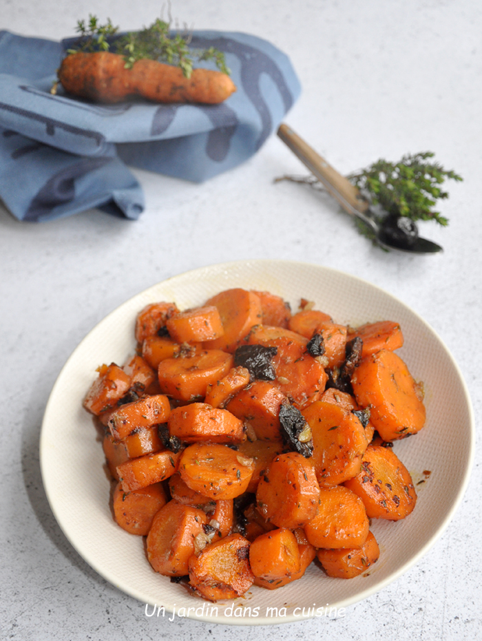 carottes sautées ail olives
