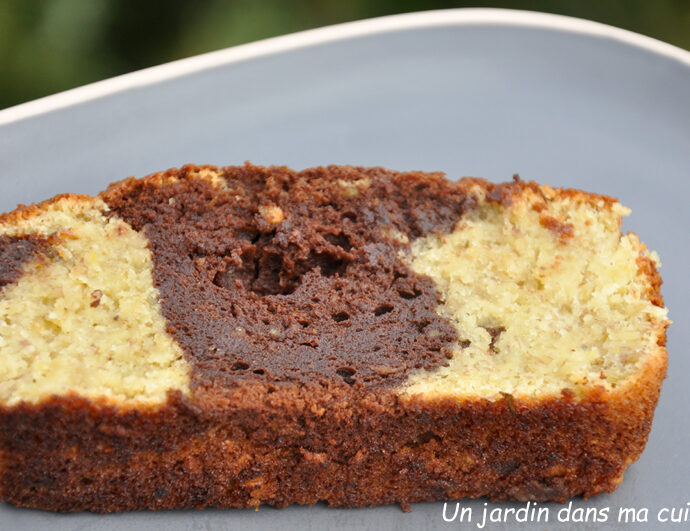 marbré chocolat banane sans beurre ni farine