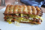 millefeuille ravioles fondue de poireaux