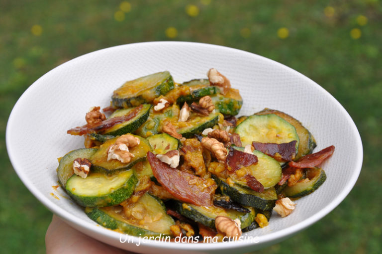rondelles de courgettes sauce gourmande