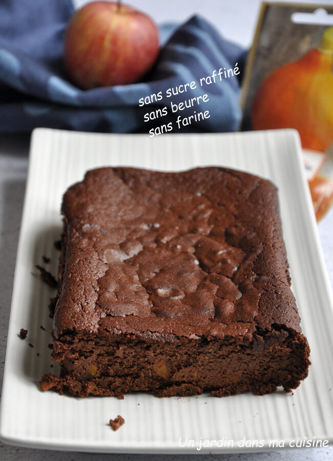 Gâteau chocolat pommes potimarron