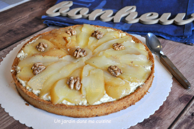 tarte poires confites