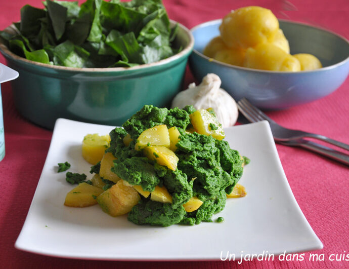 omelette verte aux épinards et pommes de terre