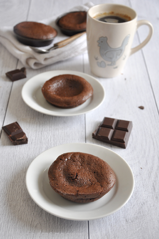 gâteaux individuels au chocolat