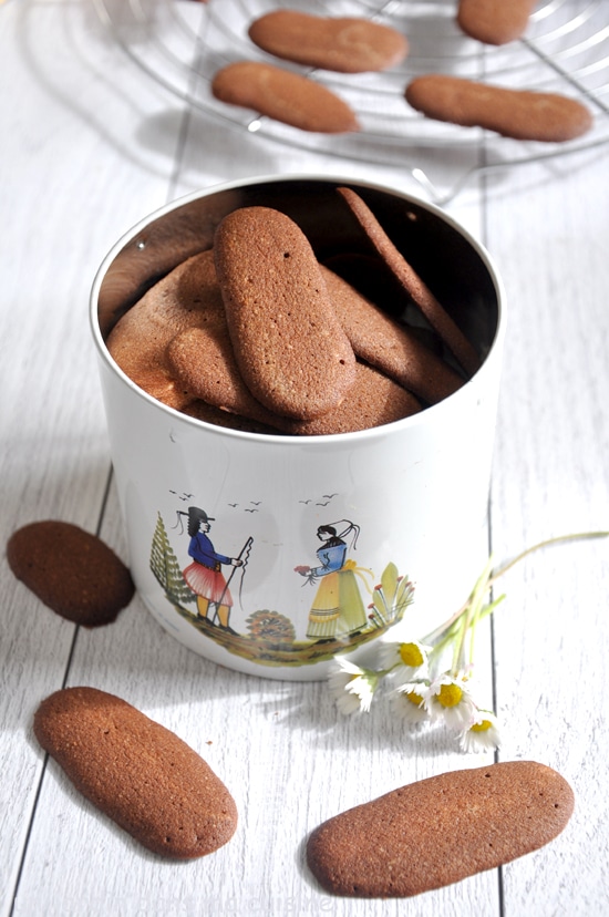 langues de chat au chocolat