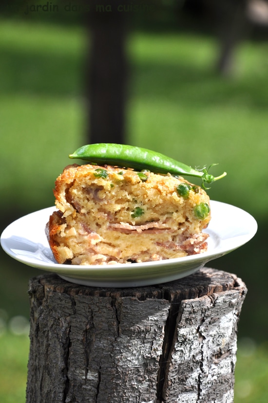 cake jambon petits pois