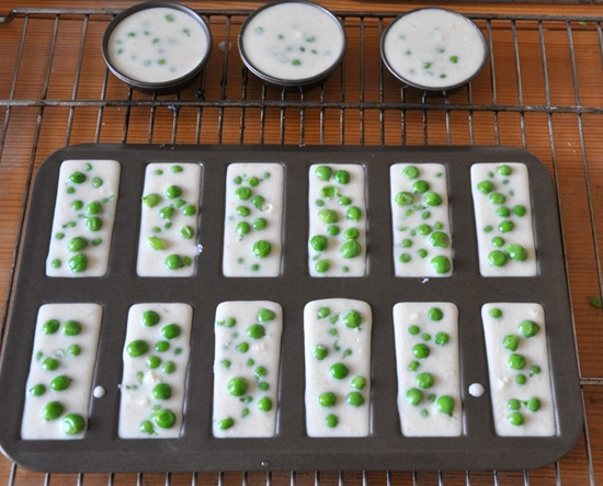 mini quiches aux petits pois