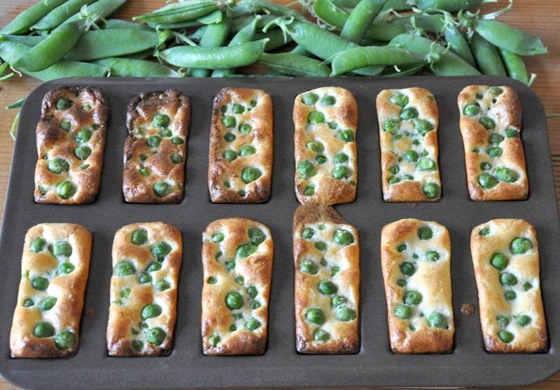 mini quiches aux petits pois