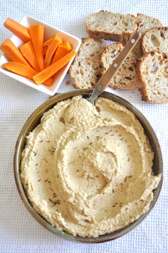 houmous aubergine cumin