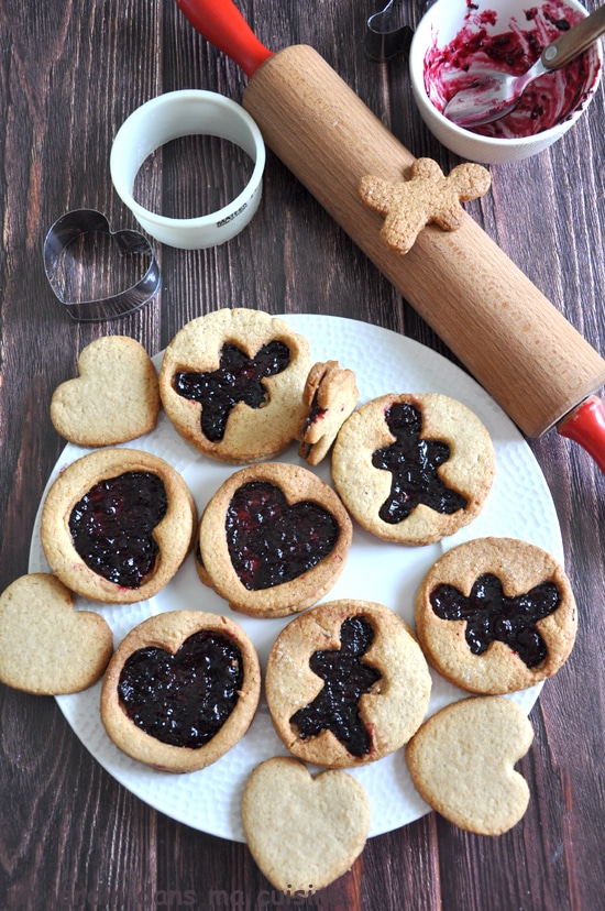 sablés à la confiture