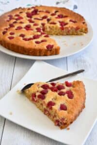 gâteau framboises coco