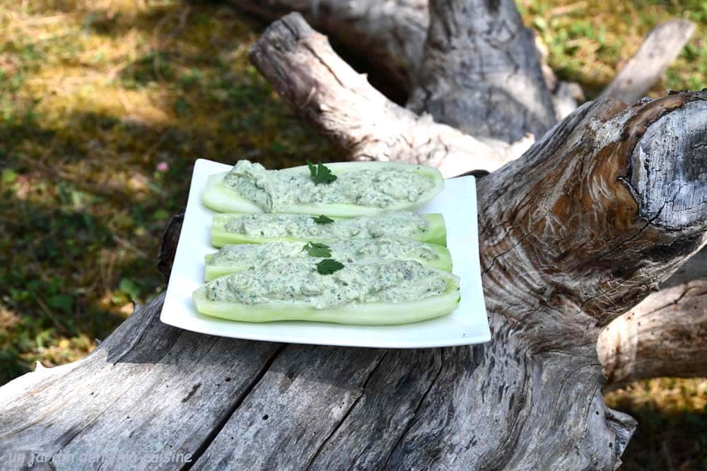 concombres farcis aux sardines