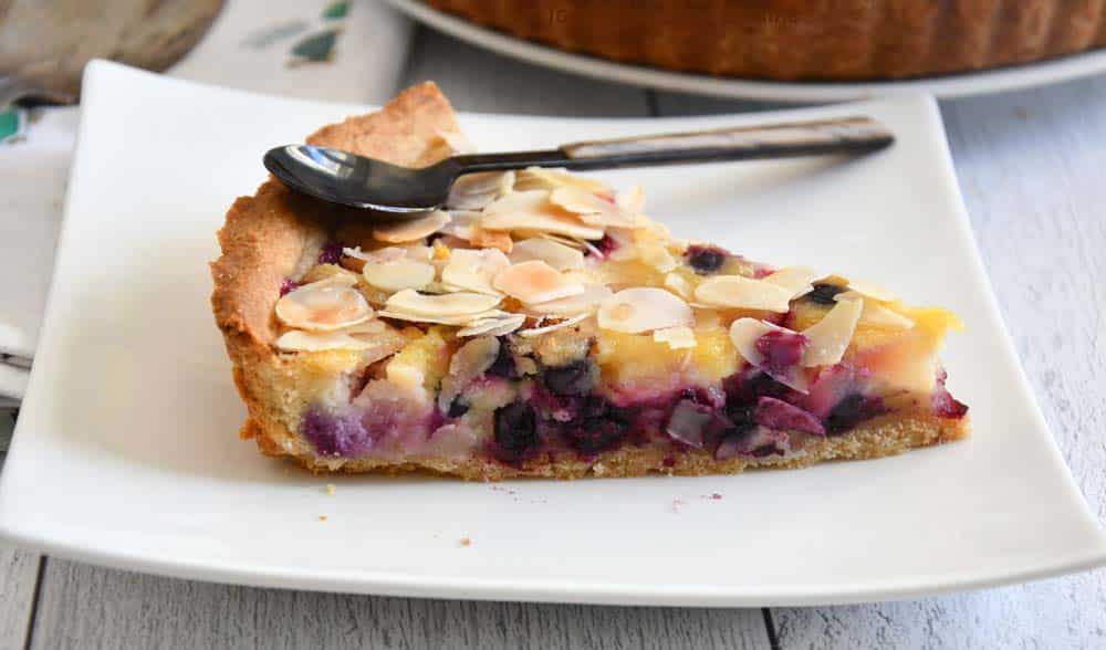 tarte amandine poires cassis