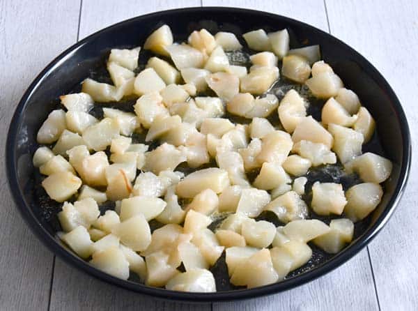 gâteau renversé aux poires