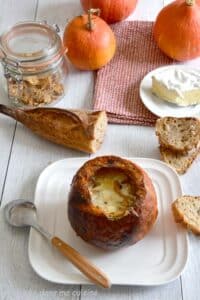 potimarron farci au camembert