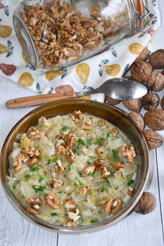 poêlée de chicons aux noix 