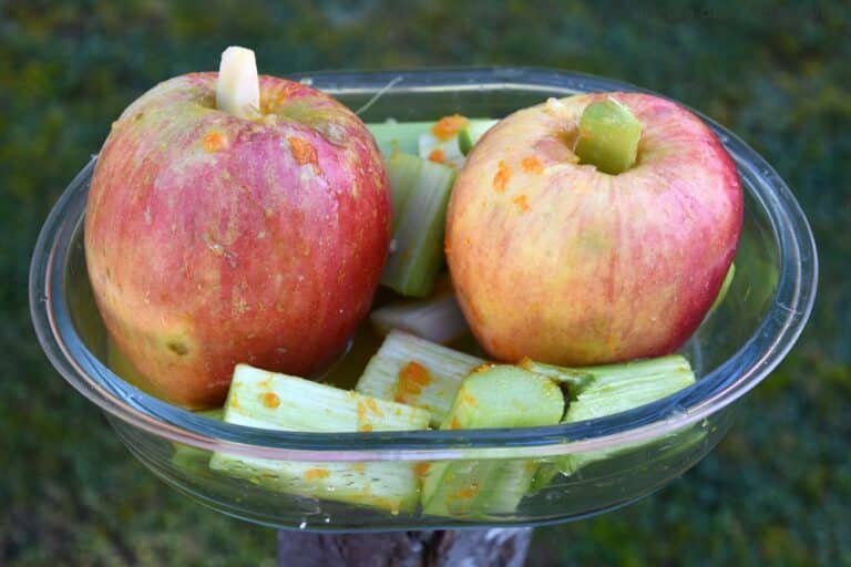 pommes farcies rhubarbe orange